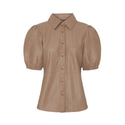 BTF / Noyyz Dame Skindjakke - Style: 100.124 - Light Taupe - Camel