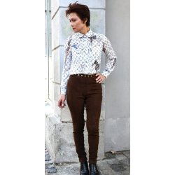 BTF / Notyz 10.481 - Skindleggins - Ruskind - Brun - Brown