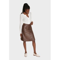 BTF - Skindnederdel - Style: 1083 - Almond Brown - Brun