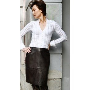BTF - Skindnederdel  - Style: 10.929 - Dark Brown- Brun