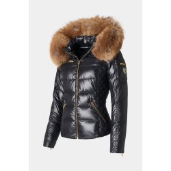 Rita -Lustrous Nylon - Black - Raccoon