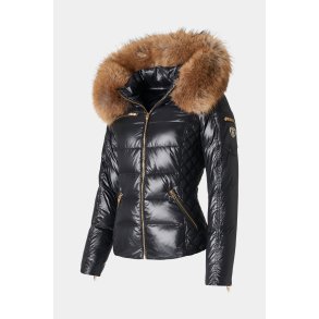 Rita -Lustrous Nylon - Black - Raccoon