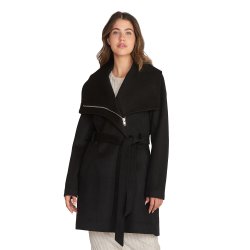 ​ROCKANDBLUE Wool/Uldfrakke - Yoyo Coat - Blac - Sort.