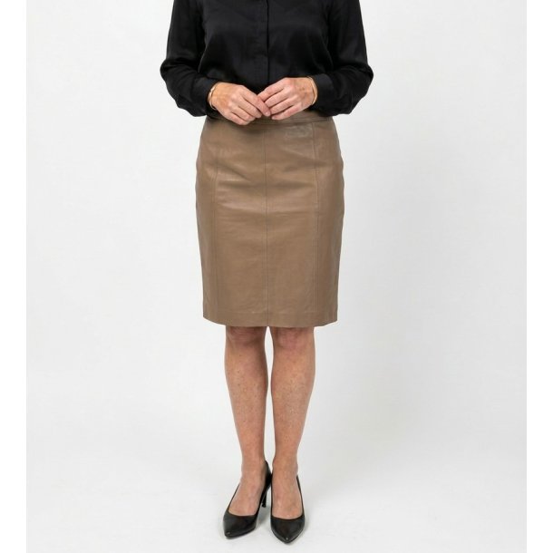 Saki Skindnederdel - Dania - Sugar Brown - Taupe