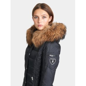 Zora - Black - Raccoon Fur