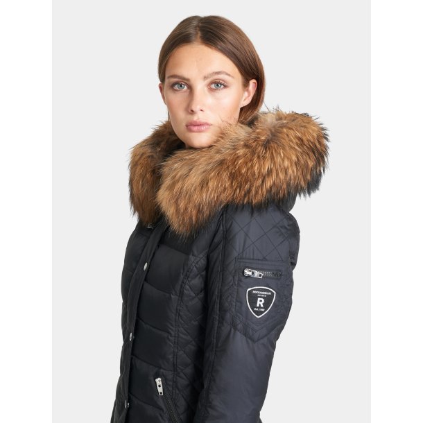 Zora - Black - Raccoon Fur