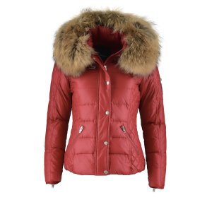 Zora - Dark Red/R�d - Raccoon Fur