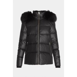 Sassy  - Black - Natural Raccoon Fur