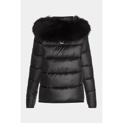 Sassy  - Black - Natural Raccoon Fur