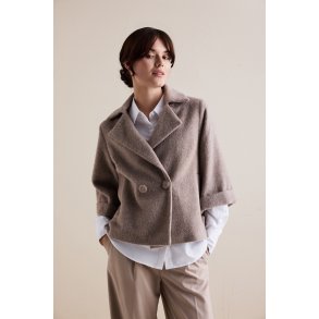 BTF Uldjakke - 40.0041 - Dark Oakmeal Melange - Beige 