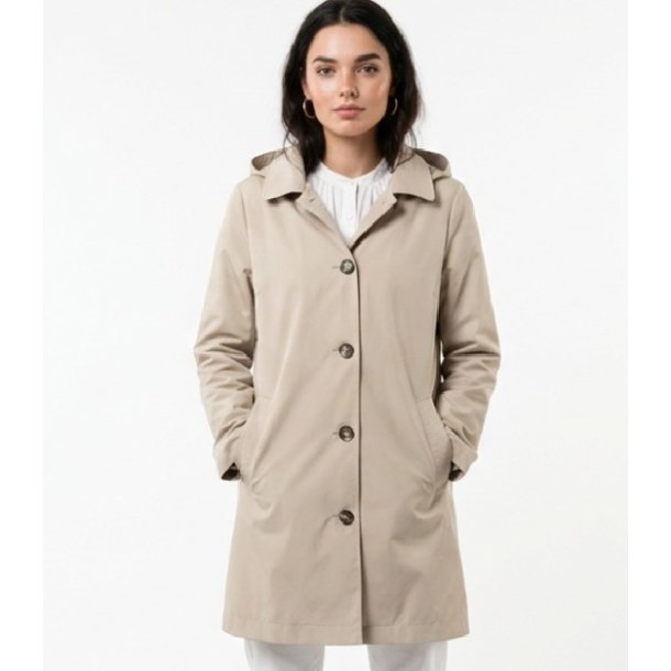 Saki - Carline Coat - Dark Beige - Taupe