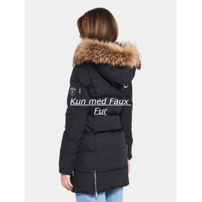 Kendall - Black - Raccoon/Rabbit Fur