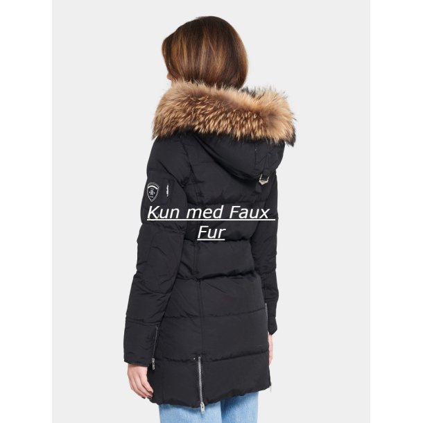 Kendall - Black - Raccoon/Rabbit Fur