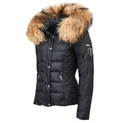 Zora - Black - Raccoon Fur