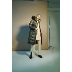 Farrow Coat - Olive / Army - Indfarvet Fox Fur