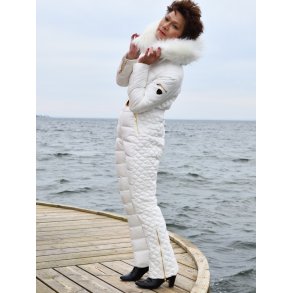 Rock-And-Blue Jumpsuit - White - Faux Fur